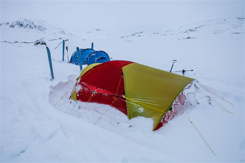 Kuschelige Zeltbehausung am Kungsleden